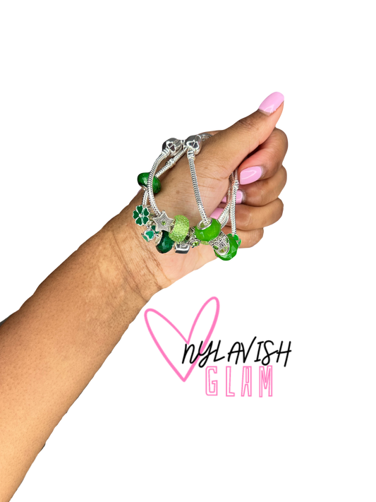 Green Charm Bracelets