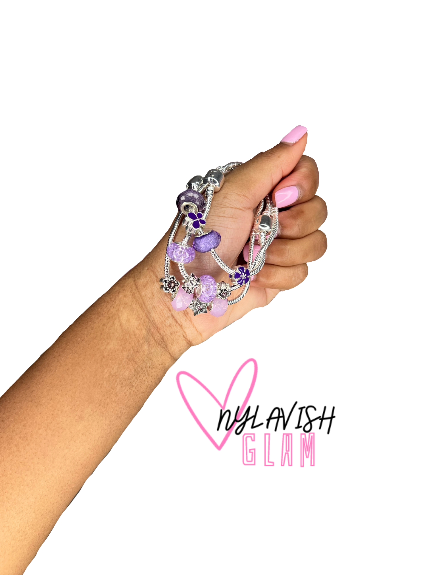Purple Charm Bracelets