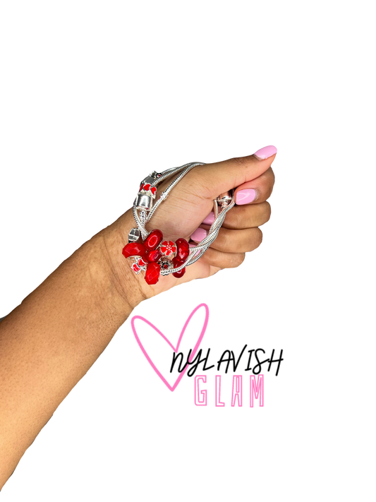 Red Charm Bracelets